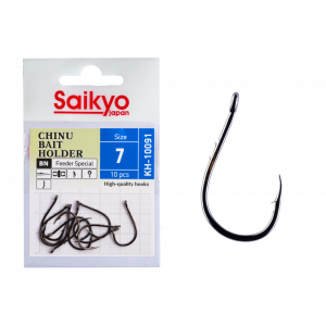 Крючки Saikyo KH-10091 BN CHINU BAIT HOLDER №7 (10 шт.)