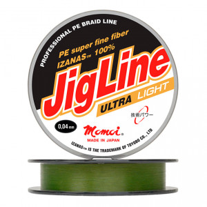 Шнур плетеный JigLine Ultra Light, 100 м, хаки (0,..